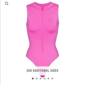 NWT Skims Swim zip front sleeveless one piece